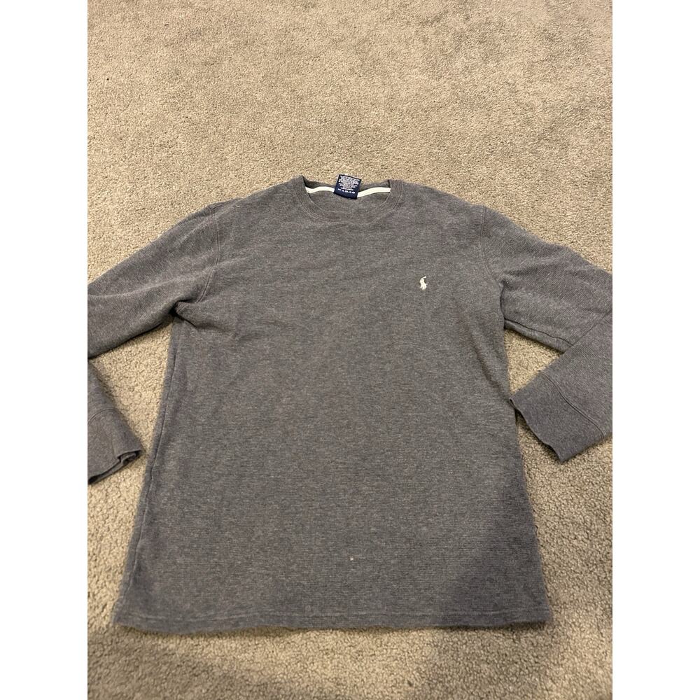 Polo Ralph‎ Lauren Men’s Sleepwear Long Sleeve Shirt Gray Men’s Size Large